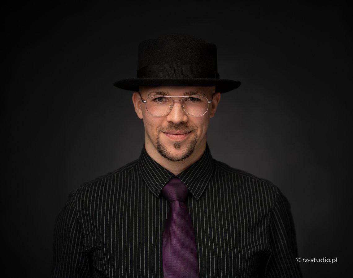 Fotografia biznesowa na czarnym tle